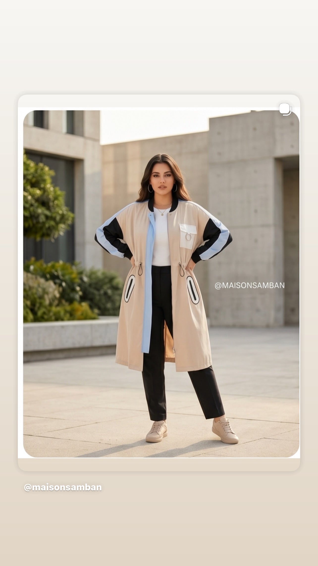 Veste multicolore