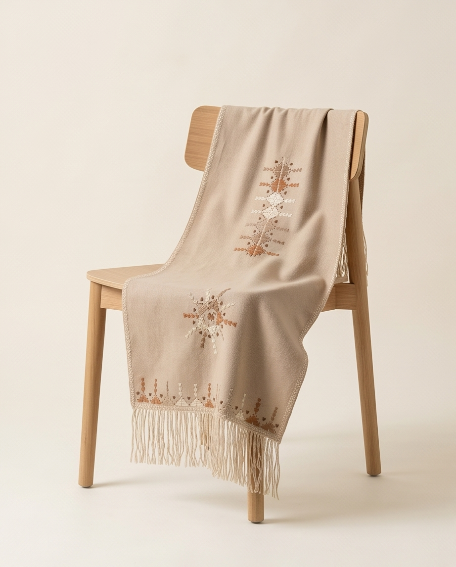 Écharpe beige (Wbar)