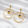 Boucles d’oreilles avec pierre d’Onyx